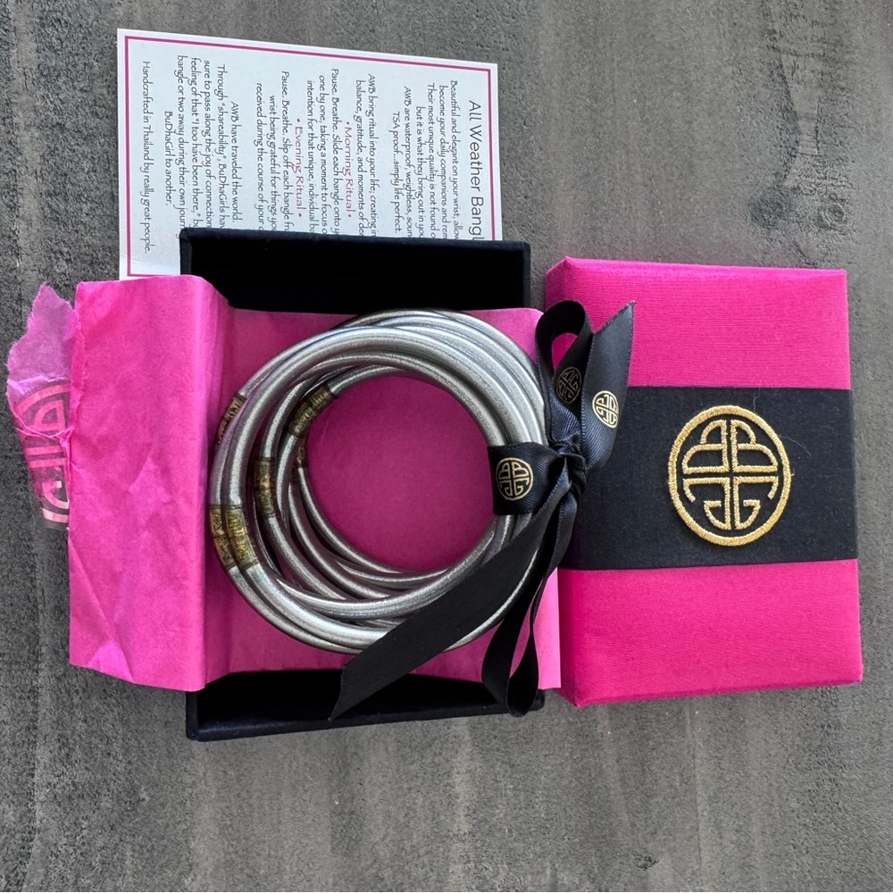 Silver All Weather Bangle Set